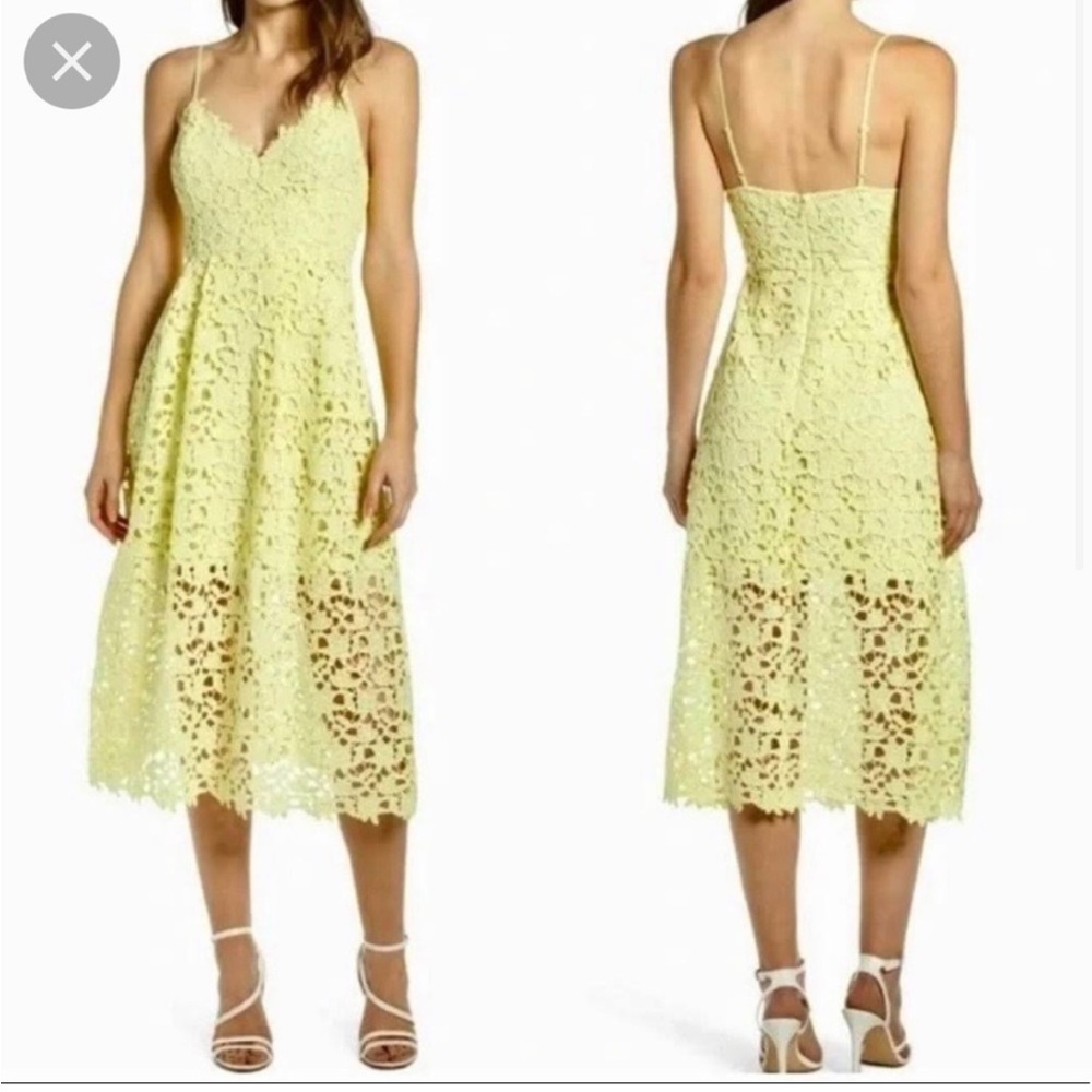 Astro lace midi dress